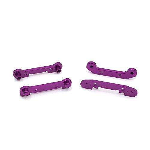 4pcs Upgrade Metal Reinforced Swing Arm for Wltoys 1/12124018 124019 1/14 144001 144010 RC Car Accessories Parts(Purple)