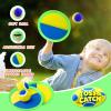 Aunnitery Outdoor Games - Beach Toys, Toss and Ball Set with 4 Paddles and 3 Balls, Perfect Yard Games Sets, Playground Sets for Backyards Easter Birthday for Kids/Adults/Family view 2