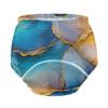 Caihoyu Little Boys Potty Training Underwear Set Reusable Potty Training Underwear for Toddler Girls 4T Marble Yellow Blue view 4