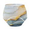 Caihoyu Baby Girls Underwear Potty Training Pants Soft Cotton Overnight Training Underwear for Toddler 4T Marble White Yellow view 4