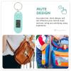 Toyvian 2 Pieces Hanging Keychain Clock Plastic Digital Clock Silent for Students Pink view 4