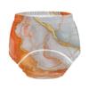 Caihoyu Little Girls Potty Training Pants Absorb Water Boxers Underwear for Toddler Boys 3T Marble White Orange view 4
