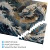 1000 Piece Dragon Puzzle for Adults  Eastern Blue Dragon in Ocean Waves  Japanese-Inspired Fantasy Water Jigsaw Puzzle view 2