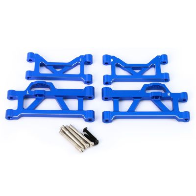 BENMAZ Aluminum Alloy Rear Upper & Lower Suspension Arms Upgrade Parts for 1/16 Mini Maxx,Replace#10730(Blue)
