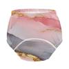 Caihoyu Baby Girls Underwear Potty Training Leakproof Nighttime Potty Training Pants for 5T Marble Blush Grey view 4