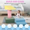 5-Piece Set Baby Climbing Toys For Toddlers 1-3, Foam Climbing Blocks With Ball Pit For Baby, Soft Toddlers Climbing Toy Indoor, Soft Foam Blocks Activity Play Set For Climbing Crawling And Sliding view 4