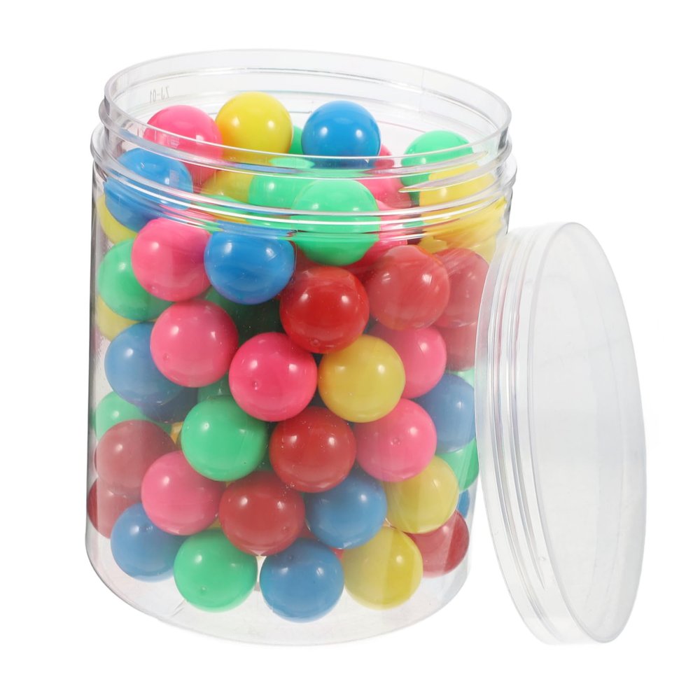 Cabilock 100pcs Colorful Hollow Plastic Counters for Math Probability Games Gumballs for Classroom Activities Safe Educational Tools