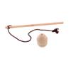Parliky 1set Wooden Gyro Toy Traditional Chinese Spinning for Outdoor Fitness and Fun Handmade Wood Rotary Top for Active Adults view 1