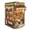 DIY Book Nook Kit,Miniature Dollhouse kit Store,3D Puzzle Tiny House Mini Bookend for Booknook Bookshelf Decor,Gift for Adults and Teens - Bear Bakery (SQ-65) view 1