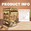 DIY Book Nook Kit,Miniature Dollhouse kit Store,3D Puzzle Tiny House Mini Bookend for Booknook Bookshelf Decor,Gift for Adults and Teens - Bear Bakery (SQ-65) view 2