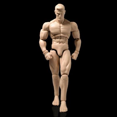 1/12 Scale Male Action Figure, Strong Muscle Man Figure Body 6 inches Flexible Male Aciton Figure Model with Detachable Various Accessories, 1/12 Fitness Bodybuilding Action Figure Model Doll