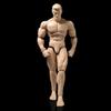 1/12 Scale Male Action Figure, Strong Muscle Man Figure Body 6 inches Flexible Male Aciton Figure Model with Detachable Various Accessories, 1/12 Fitness Bodybuilding Action Figure Model Doll view 1