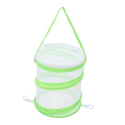 HONITANO Boy Girl's Butterfly Habitat Cage Expandable Mesh Observing House for Insects Easy Access Zipper Door Portable Toy with Hanging Strap for Nature Exploration