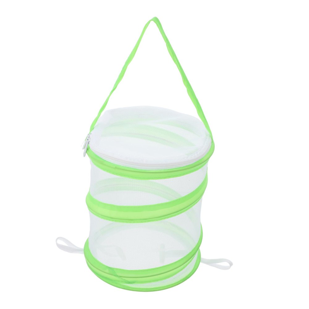 HONITANO Boy Girl's Butterfly Habitat Cage Expandable Mesh Observing House for Insects Easy Access Zipper Door Portable Toy with Hanging Strap for Nature Exploration