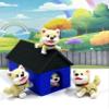 4pcs 3D Printed Dog with Dog House, Articulated Baby Husky Chibi Edition Toy, Beige Posable and Movable Head and Joints Animal, Fidget ADHD Autism Toy CH001-BEIGE-BH view 2