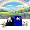 4pcs 3D Printed Dog with Dog House, Articulated Baby Husky Chibi Edition Toy, Beige Posable and Movable Head and Joints Animal, Fidget ADHD Autism Toy CH001-BEIGE-BH view 3