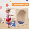 DOLEMODUO Kids Cube Cozy Corner, 30" Wooden Montessori Play Furniture, Solid Reading Nook with Cusion, Play Set and Palyhouse for Preschool, Home and Daycare (Natural Finish) view 2