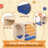 DOLEMODUO Kids Cube Cozy Corner, 30" Wooden Montessori Play Furniture, Solid Reading Nook with Cusion, Play Set and Palyhouse for Preschool, Home and Daycare (Natural Finish) view 4