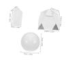 Cabilock 3pcs Optical Crystal Prism Triangular and Pyramid Prisms for Teaching Photography Science Experiments and Home Decor for Learning and Refraction Demonstrations view 2