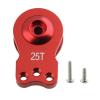 25T Servo Saver Upgrade Part with Screws for Crawler RC Vehicle Steering Arm, RED view 1