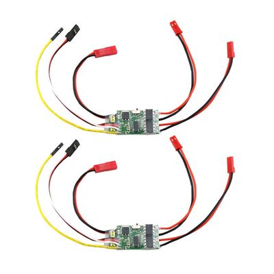 2Sets Dual Way 5A ESC Speed Control, Bidirectional Brushed ESC 2S-3S for RC Boat Tank Vehicle 130 180 Brushed Motor Update