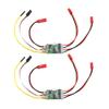 2Sets Dual Way 5A ESC Speed Control, Bidirectional Brushed ESC 2S-3S for RC Boat Tank Vehicle 130 180 Brushed Motor Update view 1