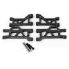 Aluminum Alloy Front & Rear Upper & Lower Suspension Arms Upgrade Parts for 1/16 Mini Maxx,Replace #10730#10731(Black) view 3