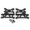 Aluminum Alloy Front & Rear Upper & Lower Suspension Arms Upgrade Parts for 1/16 Mini Maxx,Replace #10730#10731(Black) view 4