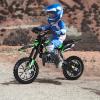 50cc Kids Gas Dirt Bike,Children 2-Stroke Gas Power Motorcycle Petrol Pocket Motorbike Off Road Mini Bike with Front Rear Disc Brakes Max Speed 40KM/H for Boy Girl Age 8-14 Green view 1