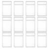 12 Pcs Clear Acrylic Card Holders, Hard Shell Display Box for Sports, Anime, and Game Cards, 5 X 3 with Label Slot view 3