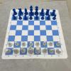 Chess Board Game Set for Indoor and Outdoor Use with Easy Carry Features, Zipper Hand Bag view 2