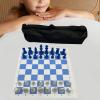 Chess Board Game Set for Indoor and Outdoor Use with Easy Carry Features, Zipper Hand Bag view 4