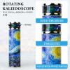The Starry Night Rotatable Kaleidoscope,5.5" Handmade Full Visual Kaleidoscope For Adults,Natural Crystal Gems Stone Oil-Filled Core Box,Gift Box,Christmas New Year Valentine's Day Present Gift view 4