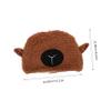 BESPORTBLE Adorable Lamb Ears Hat Plush Sheep Headwear for Winter Cosplay for Birthday Parties Skiing Outdoor Activities Stylish Sheep Ear Hood Khaki view 2
