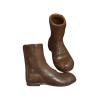 1:6 Scale Doll Accessories - Round Toe Work Boot for 12inch Figures, Brown