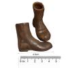 1:6 Scale Doll Accessories - Round Toe Work Boot for 12inch Figures, Brown view 2