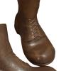 1:6 Scale Doll Accessories - Round Toe Work Boot for 12inch Figures, Brown view 3