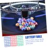 BESPORTBLE Bingo Balls Set for Party Games 49 Multi-Color Lottery Balls Manual Draw Machine Fun Entertainment Props for Raffle and Games view 3