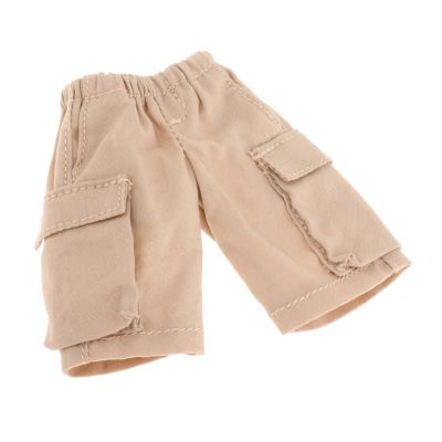 1:12 Scale Mini Clothing Set, Shorts for Male Figures in 6 Inch Size, Khaki