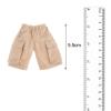 1:12 Scale Mini Clothing Set, Shorts for Male Figures in 6 Inch Size, Khaki view 2