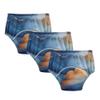 Caihoyu Baby Girls Potty Training Underwear Pants Leakproof Potty Training Underwear for 3T Marble Terracotta Navy Blue view 1