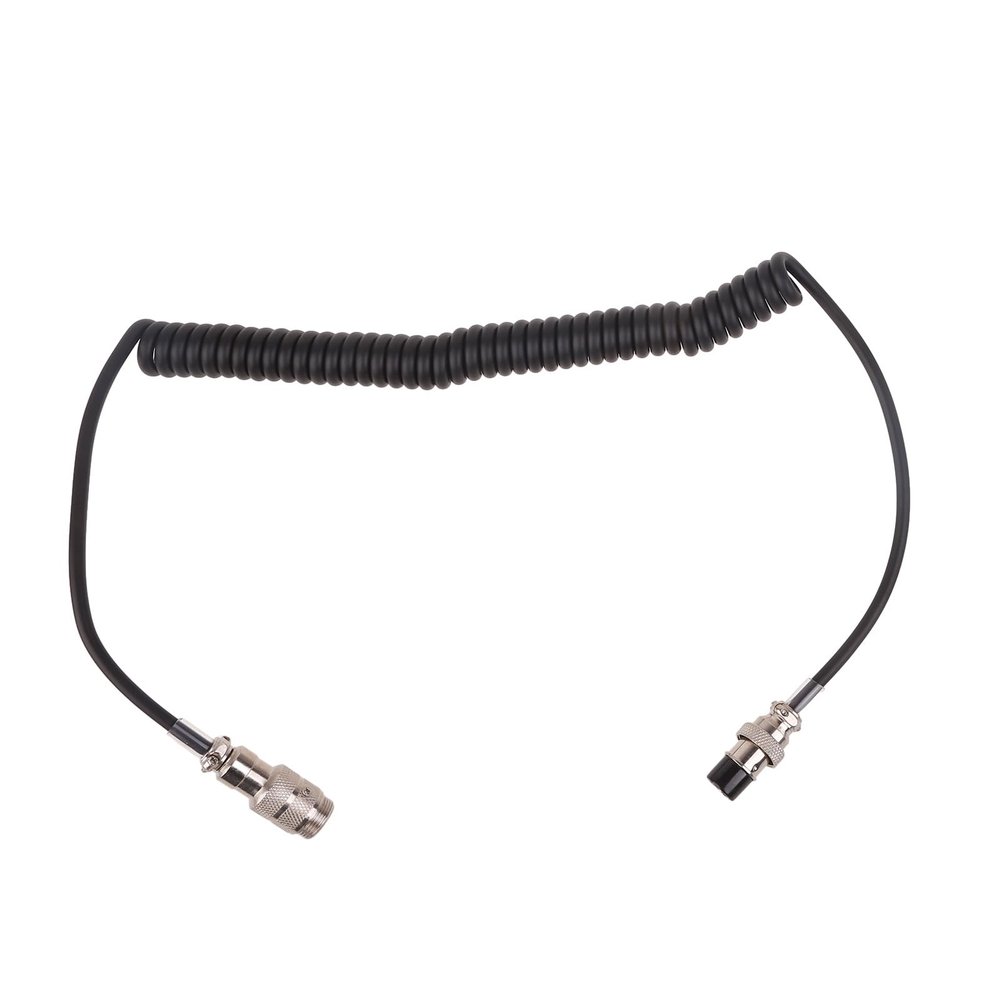 Two Way Radio Mic Extension Cable Coiled Cable TalkiesAccessories Suitable for CB Ham Radio Communication