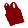 1:12 Male Vest for Collectible Figures, Dress up Accessory for 6 inch Toys, Deep red view 1