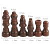 32 Wooden Chess Pieces Set, Game Pawns for Chess Board, Ideal for Beginners, S view 2