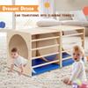 DOLEMODUO Kids Cube Cozy Corner, 24" Wooden Montessori Play Furniture, Solid Reading Nook with Cusion, Play Set and Palyhouse for Preschool, Home and Daycare (Natural Finish) view 4