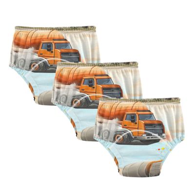 Caihoyu Little Boys Potty Training Panties Absorb Water Boxer Briefs for Toddler Boys 5T Construction Truck Concrete Mixer Truck