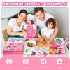Kids Knife Set for Real Cooking: 48PCS Kids Kitchen Set, Kids Cooking Sets Real with ApronBasket, Kid Kitchen Accessories, Toddler Baking Kitchen Tools, Montessori Toys for 3+ Year Old Birthday Gifts view 2