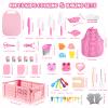 Kids Knife Set for Real Cooking: 48PCS Kids Kitchen Set, Kids Cooking Sets Real with ApronBasket, Kid Kitchen Accessories, Toddler Baking Kitchen Tools, Montessori Toys for 3+ Year Old Birthday Gifts view 4