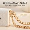 Vynsarixel 2pcs mini Crossbody Bag for 17cm Figure , Figure accessorie Style: Golden Chain, Round & Square Light Luxury Design . view 4