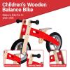 Udeas Wooden Toddler Balance Bike, Kids Balance Bike for 3 Year Old with Adjustable Seat, No Pedal Toddler Bicycle for Kids 3-5 for Boys and Girls Birthday Gifts Toys, Red view 3